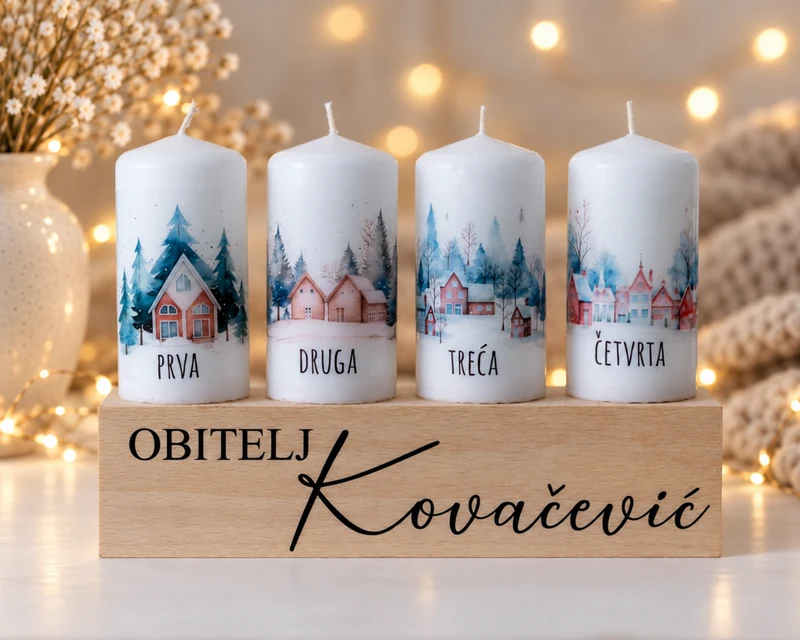 Set s drvenim svijećnjakom, model SV015