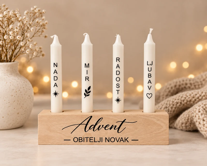 Set s uskim svijećama, model SV018